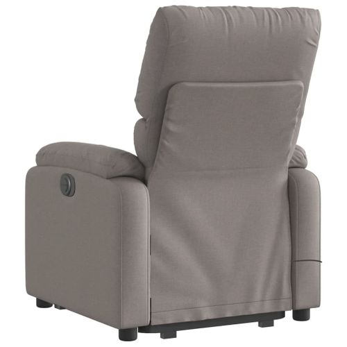 Fauteuil Relax - Fauteuil Inclinable - Fauteuil De Relaxation Taupe Tissu We392