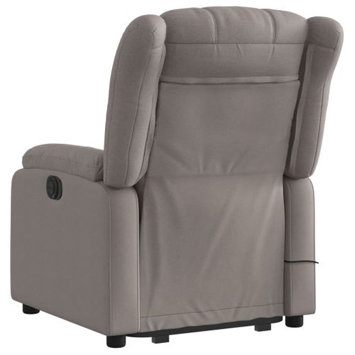 Fauteuil Relax - Fauteuil Inclinable - Fauteuil De Relaxation Taupe Tissu We389