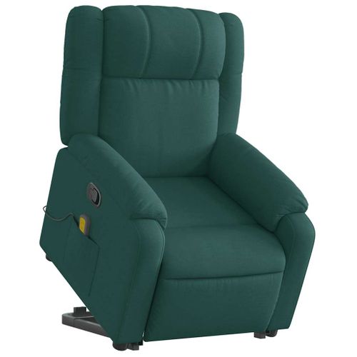Fauteuil Relax - Fauteuil Inclinable - Fauteuil De Relaxation Vert Foncé Tissu We408