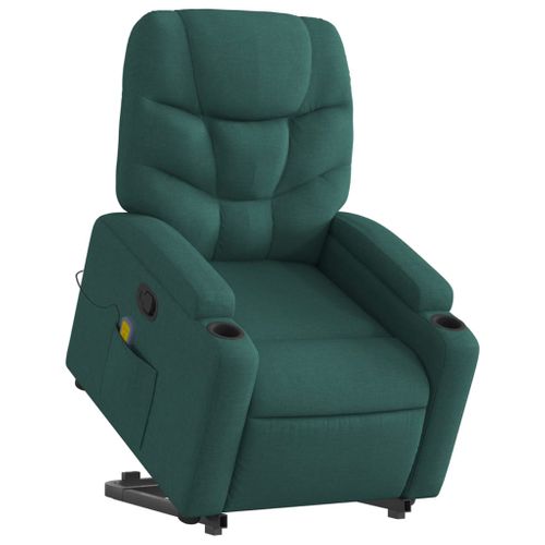 Fauteuil Relax - Fauteuil Inclinable - Fauteuil De Relaxation Vert Foncé Tissu We404