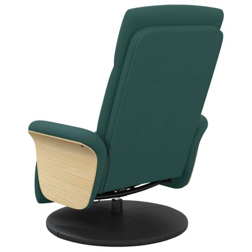 Fauteuil Relax - Fauteuil Inclinable Et Repose-pieds Vert Foncé Tissu We287