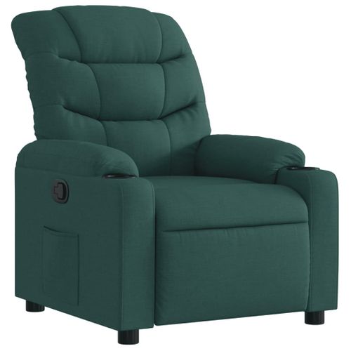 Fauteuil Relax - Fauteuil Inclinable Vert Foncé Tissu We1104