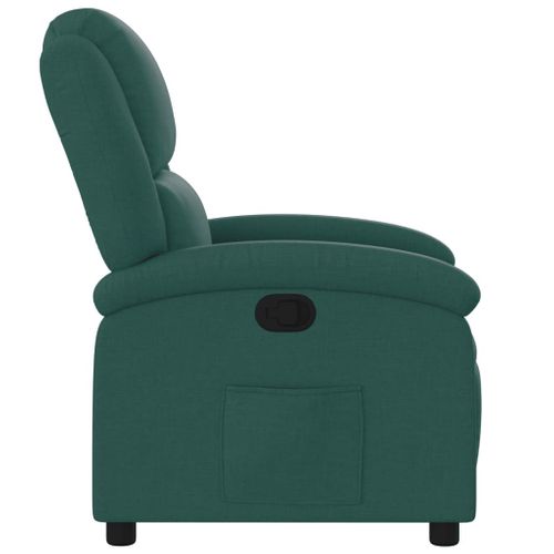 Fauteuil Relax - Fauteuil Inclinable Vert Foncé Tissu We1086