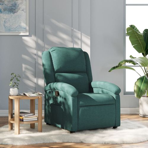 Fauteuil Relax - Fauteuil Inclinable Vert Foncé Tissu We1086