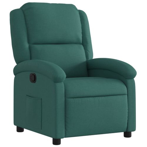 Fauteuil Relax - Fauteuil Inclinable Vert Foncé Tissu We1086