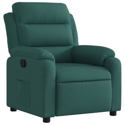 Fauteuil Relax - Fauteuil Inclinable Vert Foncé Tissu We1091