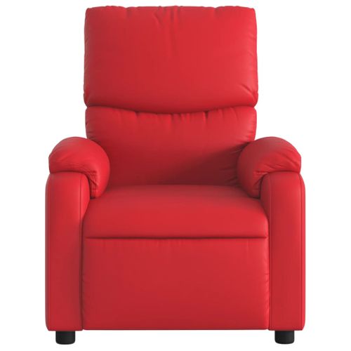 Fauteuil Relax - Fauteuil Inclinable Rouge Similicuir We1051