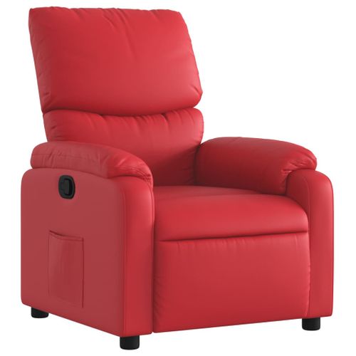 Fauteuil Relax - Fauteuil Inclinable Rouge Similicuir We1051