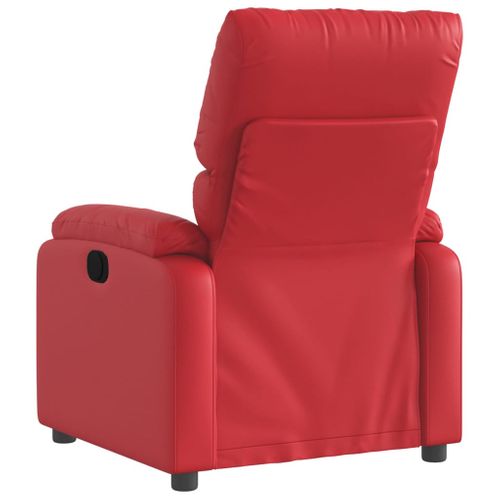Fauteuil Relax - Fauteuil Inclinable Rouge Similicuir We1051