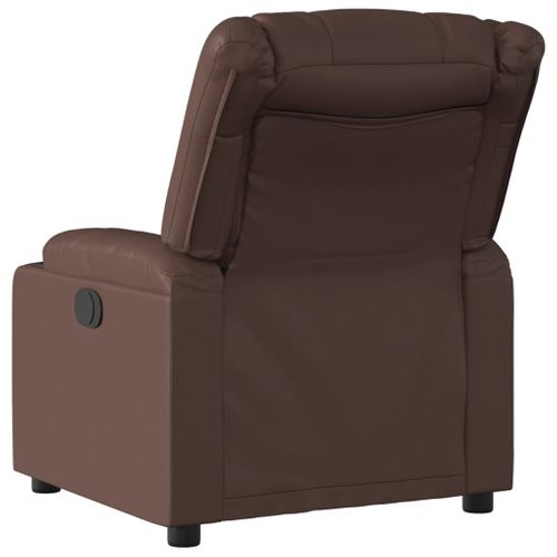 Fauteuil Relax - Fauteuil Inclinable Marron Similicuir We890