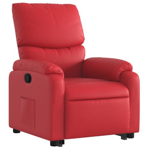 Fauteuil Relax - Fauteuil Inclinable Rouge Similicuir We1055