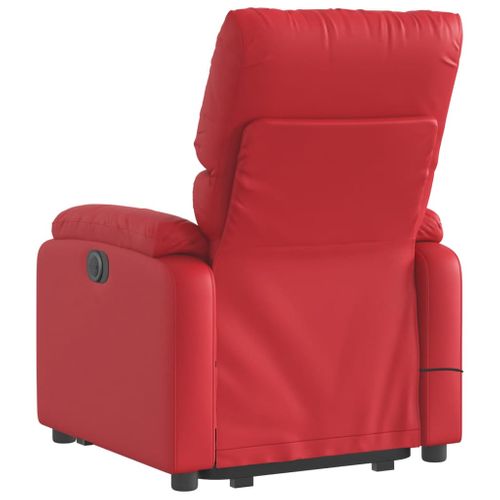Fauteuil Relax - Fauteuil Inclinable Rouge Similicuir We1055