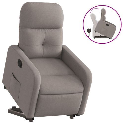 Fauteuil Relax - Fauteuil Inclinable Taupe Tissu We1079