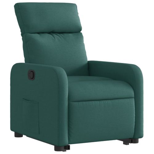 Fauteuil Relax - Fauteuil Inclinable Vert Foncé Tissu We1100