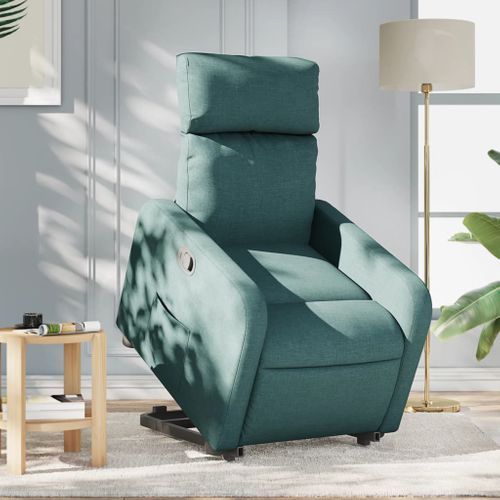Fauteuil Relax - Fauteuil Inclinable Vert Foncé Tissu We1100
