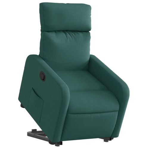 Fauteuil Relax - Fauteuil Inclinable Vert Foncé Tissu We1100