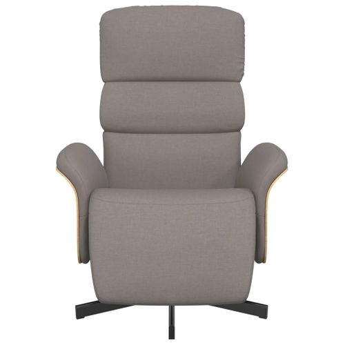 Fauteuil Relax - Fauteuil Inclinable - Fauteuil De Relaxation Avec Repose-pieds Taupe Tissu We47