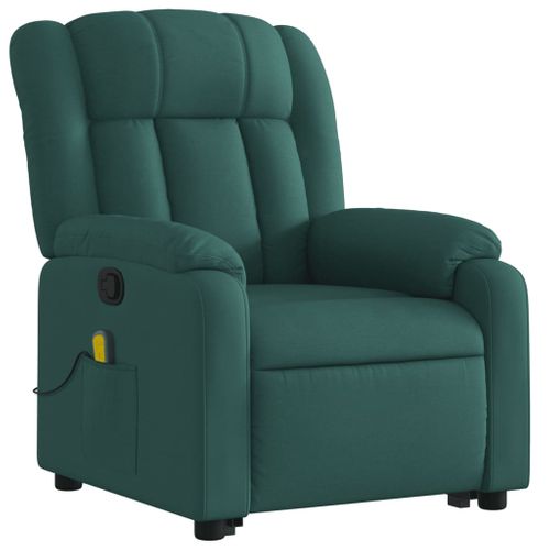 Fauteuil Relax - Fauteuil Inclinable - Fauteuil De Relaxation Vert Foncé Tissu We405