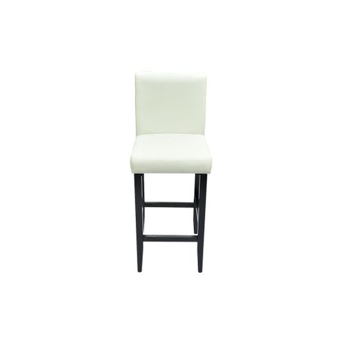 Lot De 2 Tabourets De Bar - Chaises De Bar Blanc Similicuir Ta113