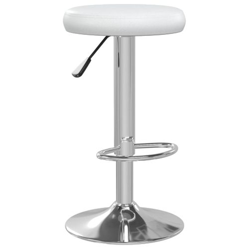 Lot De 2 Tabourets De Bar - Chaises De Bar Blanc Similicuir Ta114