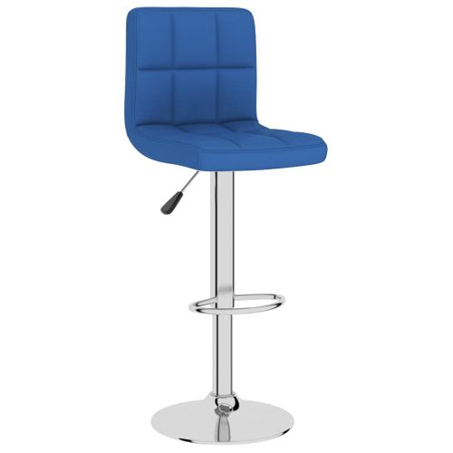 Lot De 2 Tabourets De Bar - Chaises De Bar Bleu Tissu Ta115
