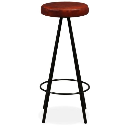 Lot De 4 Tabourets De Bar - Chaises De Bar Cuir Véritable Ta429
