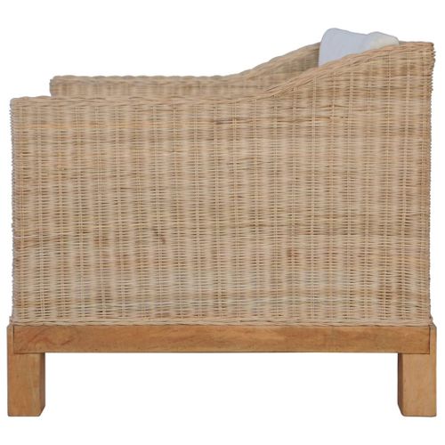 Fauteuil Fixe - Fauteuil De Salon Avec Coussins Rotin Naturel