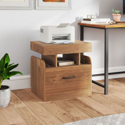 Table De Chevet Table De Nuit Avec Station De Charge 50 X 40 X 55 Cm Naturel