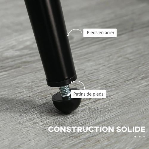 Lot De 2 Chaises De Salle à Manger En Tissu Bouclette - Beige