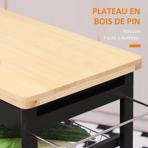 Desserte Chariot Cuisine Multi-rangement