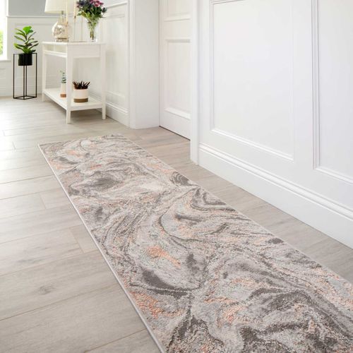 Tapis De Couloir Sire En Polypropylène - Rose - 80x300 Cm