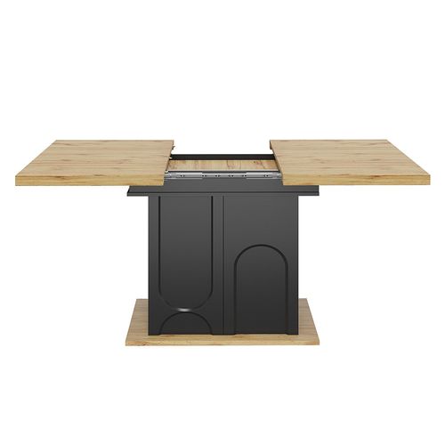 Table à Manger, Pliable, Extensible, Peu Encombrante, Avec Rangement, Noire