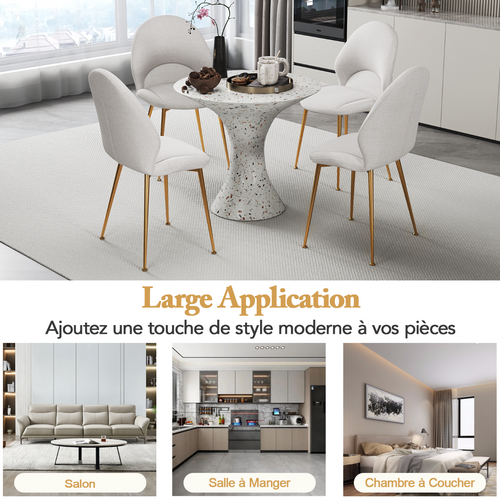 Lot De 2 Chaises De Salle à Manger, Chaises à Manger Repose-pieds Réglables Gris Clair