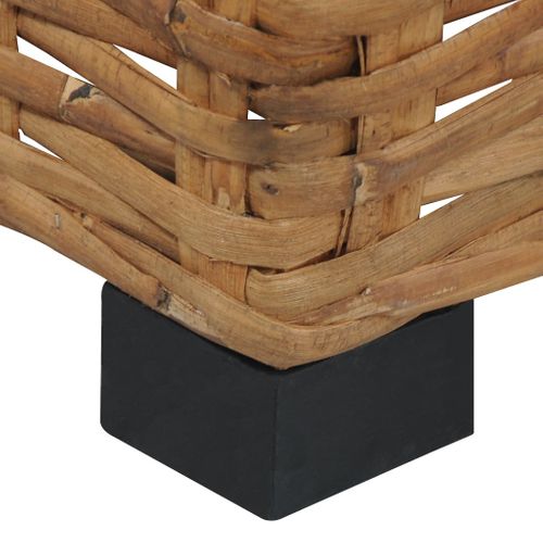 Table Basse - Table De Salon 47x47x28 Cm Rotin Naturel