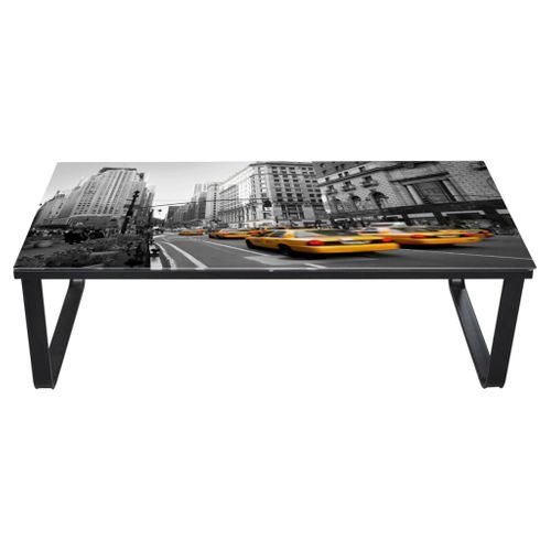 Table Basse - Table De Salon Avec Dessus De Table Rectangulaire
