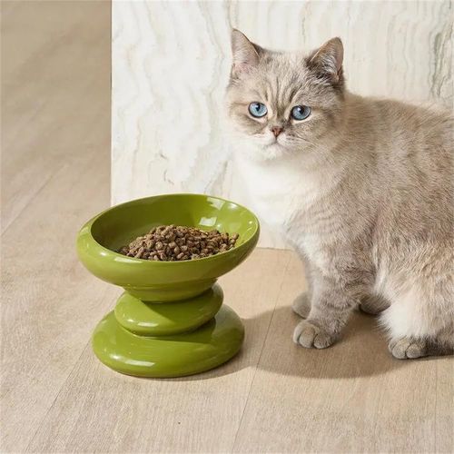Gamelle à Friandises Pour Animaux, Bol Pour Chat En Céramique, Anti-renversement, Compatible Chauffa
