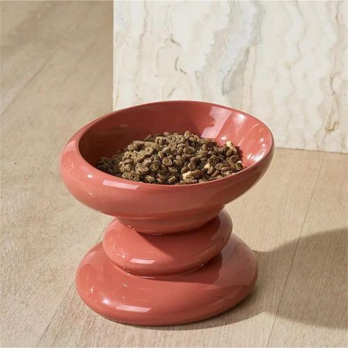 Gamelle Pour Chat, Inclinaison 15°, Pour Chats Et Chiots, Bol à Friandises, Facile à Nettoyer