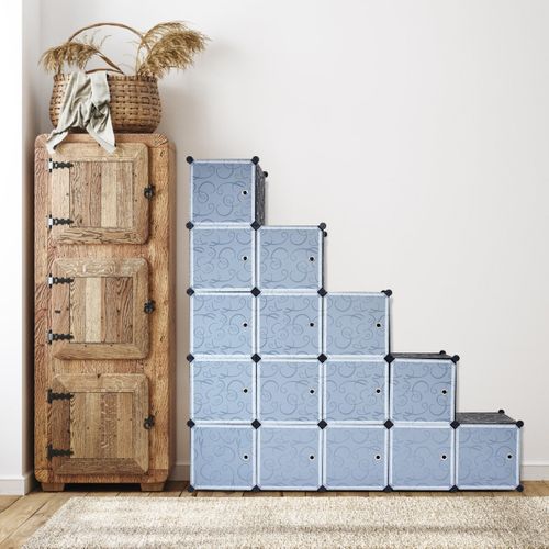 Armoire Penderie 20 Cube Armoire De Rangement En Pp Pour Vêtement Chaussures Jouets