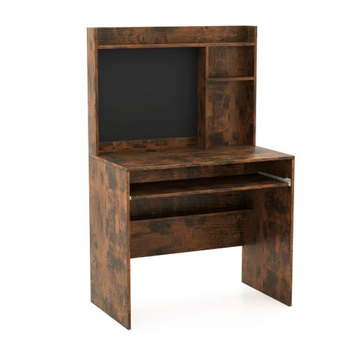 Bureau Avec Tableau D'affichage Magnétique Bureau à Domicile Avec Huche Et Plateau Pour Clavier