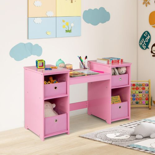 Coiffeuse Pour Enfants Design Amovible 2 En 1 Avec Coiffeuse Et Bureau Coiffeuse De Maquillage