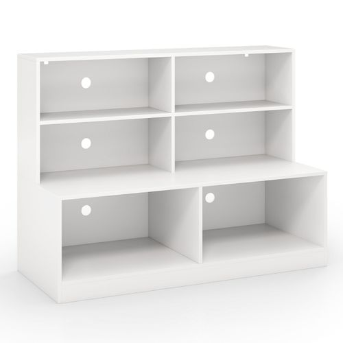 Meuble à Chaussures D'entrée Banc à Chaussures à 6 Compartiments 120x50x90cm Blanc Mdf