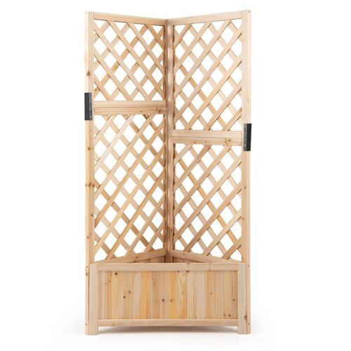 Bac De Jardin Élevé Avec Treillis Trous De Drainage Bac à Plantes En Bois Surélevé Pour Plantes