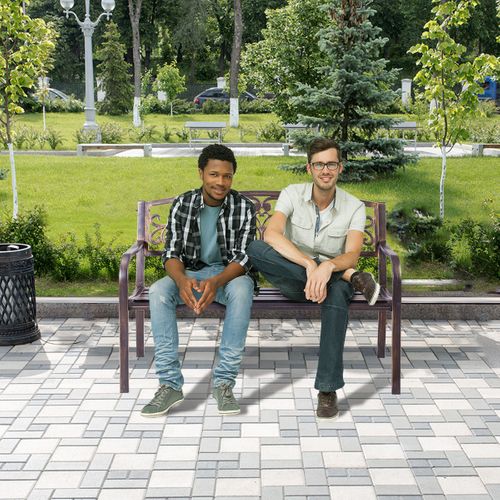 Banc De Jardin En Fer Forgé Banc Dextérieur 2-3 Places En Acier Dossier 127x60x85cm Bronze