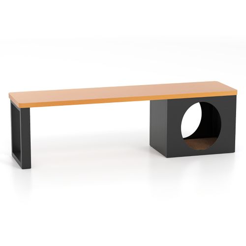 Banc Extérieur En Métal De 150cm Avec Maison Siège Pour 3 Personnes Capacité De Charge De 450kg