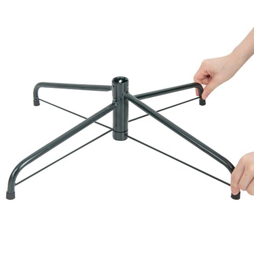 Sapin De Noël Artificiel 180 Avec 1415 Branches LED Blanc Chaud Floqué Charnières Arbre De Noël