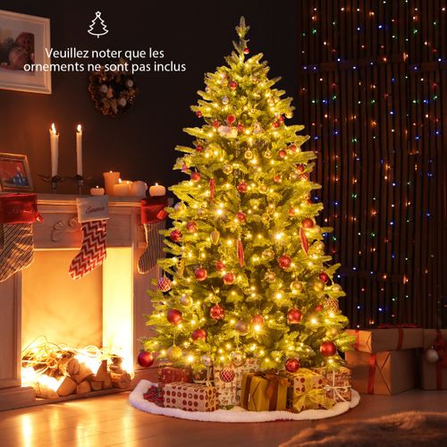Sapin De Noël Artificiel 180 Cm Avec 844 Branches 250 LED