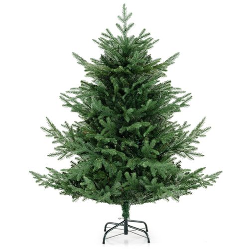 Sapin De Noël Artificiel De 135cm Faux Sapin De Noël à Charnières 442 Branches 160 LED Blanc Chaud
