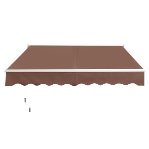 Store Banne Auvent Rétractable Manuel 245x200cm Angle Ajustable Pour Balcon/jardin Café