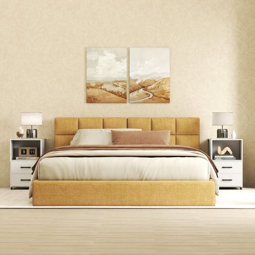 Table D'appoint Table De Chevet Roulante Avec Tiroirs Station De Recharge 60x40x65,5cm Blanc