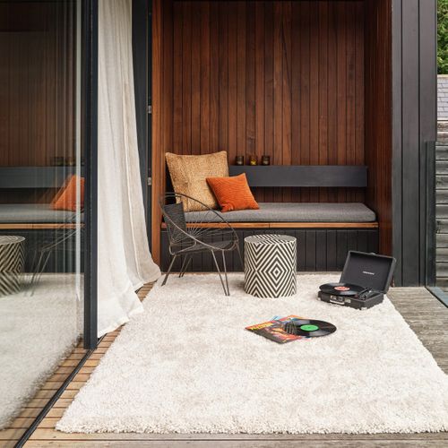 Tapis De Salon Richy En Polypropylène - Blanc Cassé - 120x170 Cm